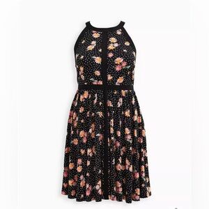 Torrid | Mini Studio Knit Skater Halter Dress | Sz 2 XXL